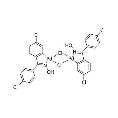 Di-μ-chlorobis[5-chloro-2-[(4-chlorophenyl)(hydroxyimino-κN)methyl]phenylκC]palladium dimer