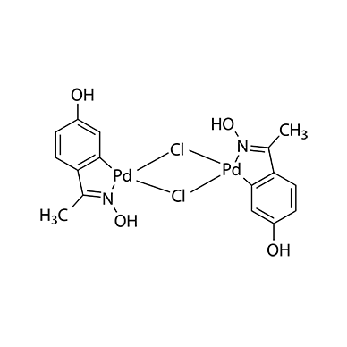 Di-μ-chlorobis[5-hydroxy-2-[1-(hydroxyimino-κN)ethyl]phenyl-κC]palladium(II) dimer