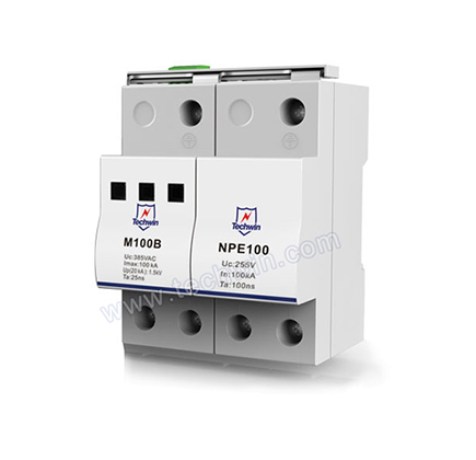 100KA DIN-rail Mounted Large Discharge Current AC Power SPD
