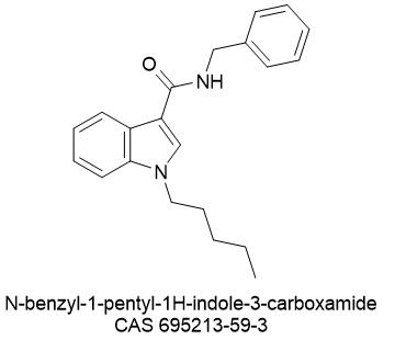 1-Pentyl-N-(phenylmethyl)-1H-indole-3-carboxamide []