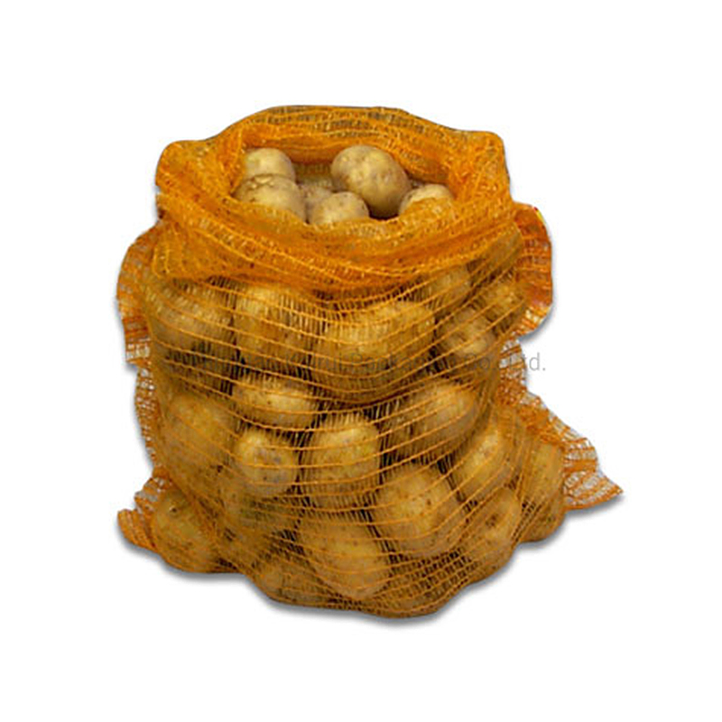 用于土豆的 PE 拉舍尔蔬菜袋，网状农产品袋，