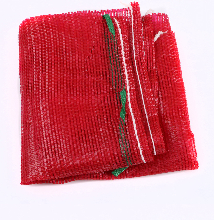 Reusable pp Tubular Drawstring Mesh Net Bag For Fruits And Vegetables