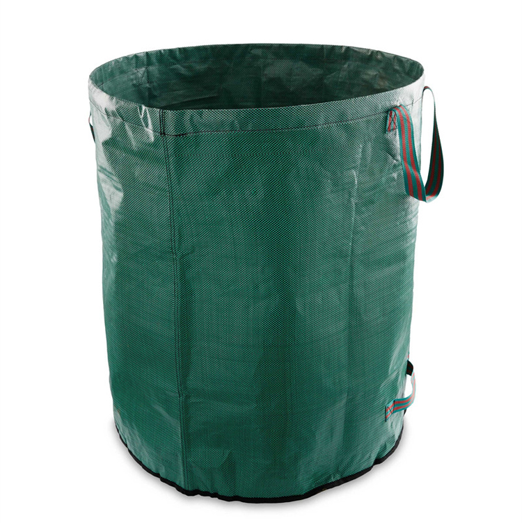 可重复使用的可折叠 72 加仑可重复使用的庭院垃圾袋草坪池花园树叶垃圾袋