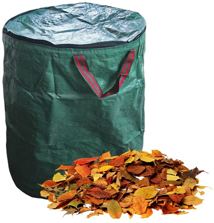 Promotional 3 Pack - Reusable Gardening Leaf Waste Bags/Waterproof Lawn Pool Leaf Yard Bags with 4 Handles