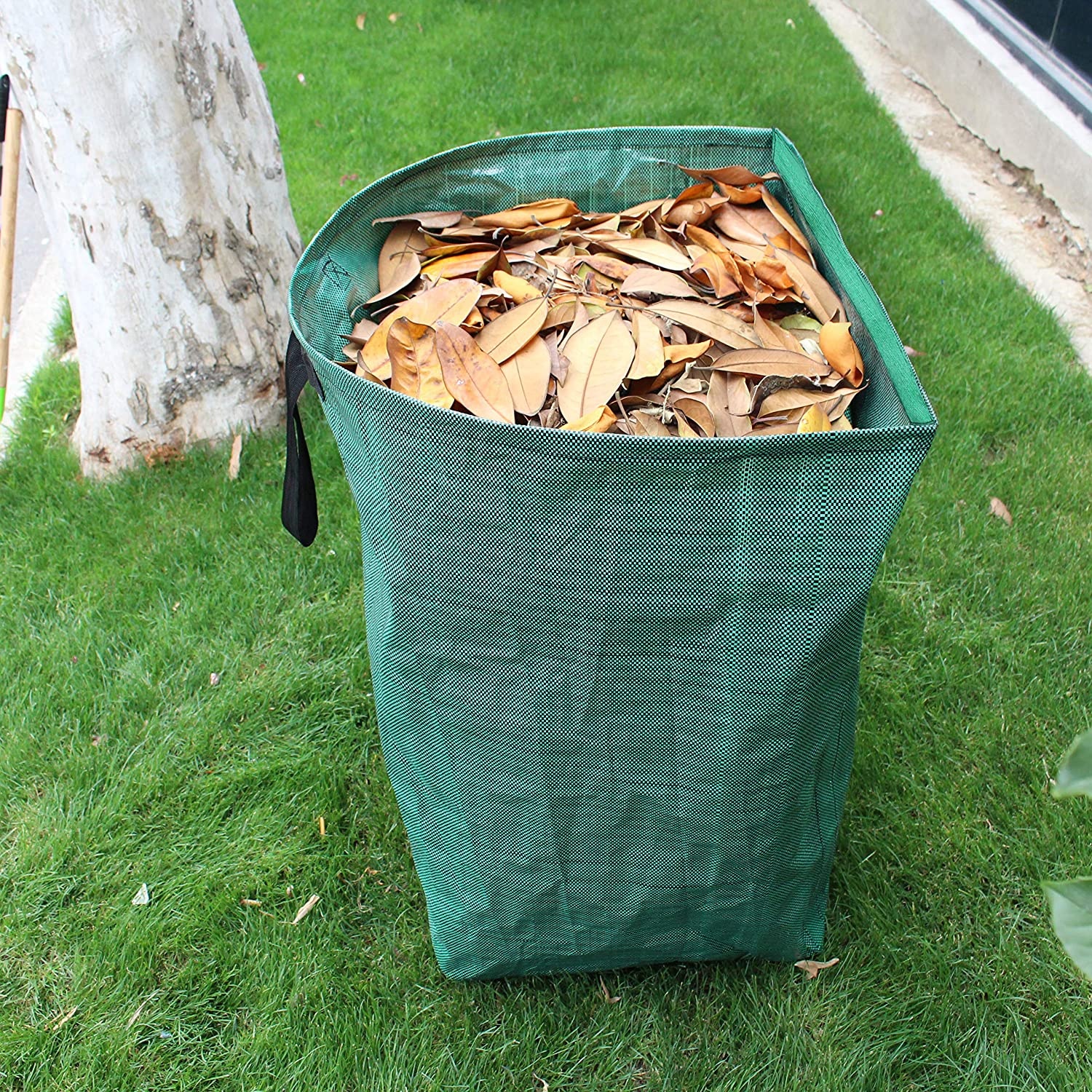 Полипропиленовый мешок для мусора в саду с газоном/многоразовые мешки для мусора во дворе с ручками