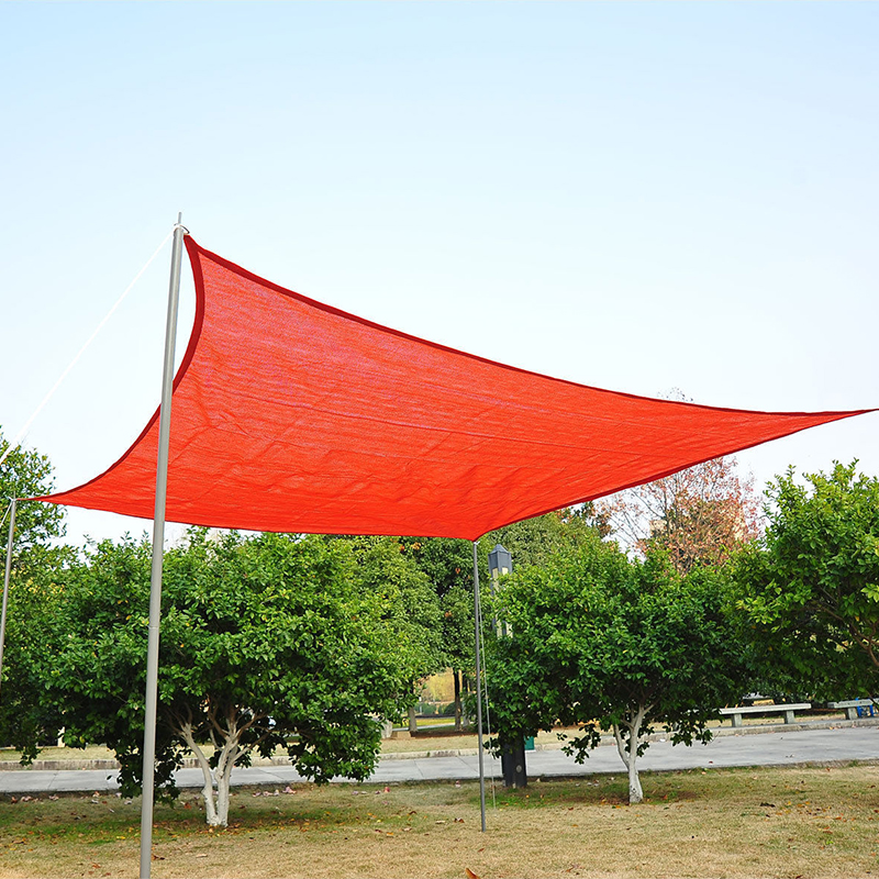 5*5m Customized Size And Retail Outdoor Rectangle Shade Cloth UV Block Sun Shade Sail Awning