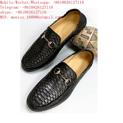 Imported Genuine Leather Python Leather Sleeve Toe Shoes Casual Slip-On Men's Breathable Shoes