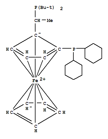(R)-1-[(SP)-2-(dicyclohexylphosphino)ferrocenyl]ethyldi-tert-butylphosphine CAS#