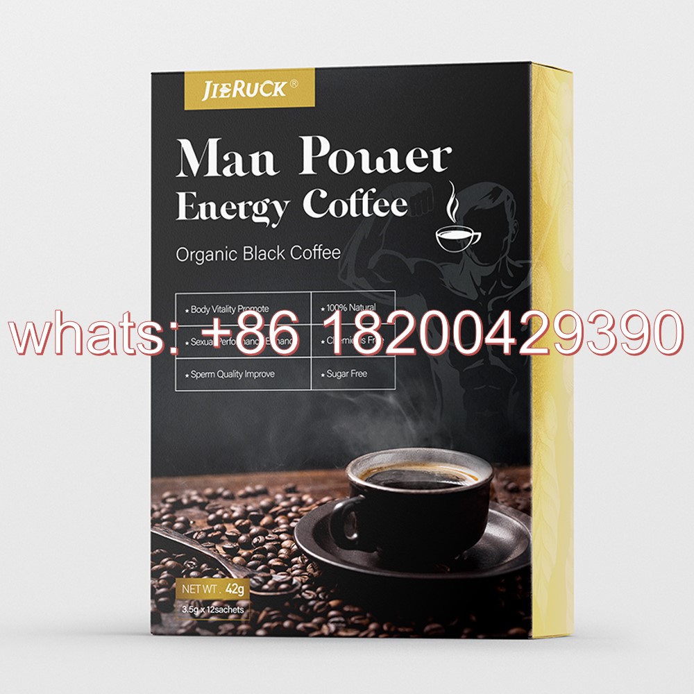 hot sale 2022 new black maca coffee for men herbal extracts man power energy coffee