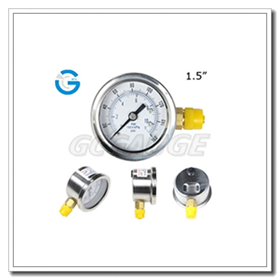 4 Inch All Stainless Steel Bottom Connection Explosion Proof Inductive Electric Gauge