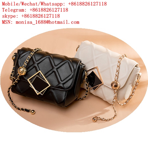 Women's bag new fashion all-match diamond gold ball chain texture single shoulder messenger bag