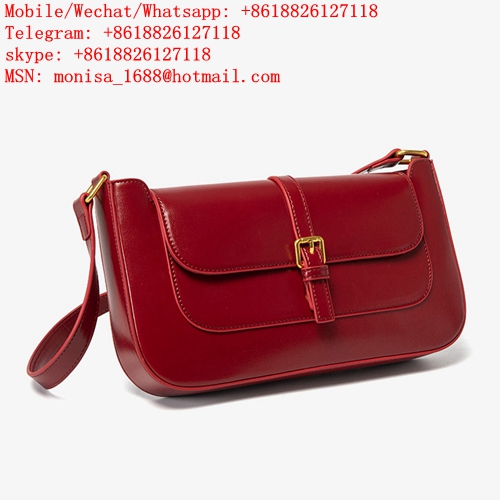 Red bag women's new underarm bag shoulder messenger handbag