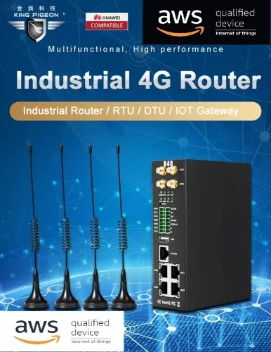 多功能远程数据采集4G工业级路由器