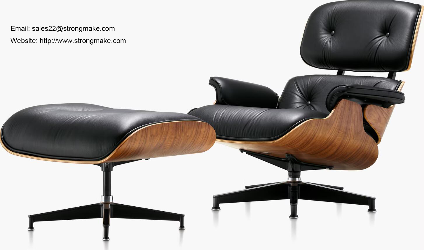 STRONGMAKE 8026 Eames Lounge Chair Replica