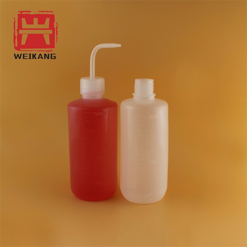 500ml Laboratory Chemical Use Plastic Squeeze Washing Bottles with Narrow Mouth
