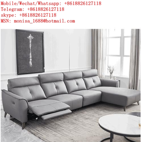New Italian Minimalist Leather Leather Art Functional Sofa Living Room Simple Fashion L-Shaped Left And Right Corner Chaise Longue Sofa