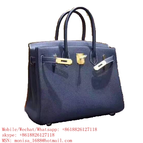 Royal Blue Malachite Green Platinum Bag Genuine Leather Bag Lychee Grain Leather Handbag 25cm