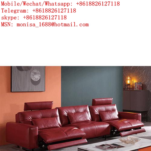 Light Luxury Leather Soft Sofa Space Capsule Cinema Sofa Large Living Room Combination Electric Reclining Function / leather sofa, solid wood sofa, small sofa, functional sofa, multifunctional sofa, l