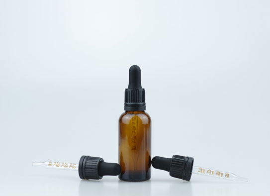 30ml Amber Glass Bottle With 18-415 Tamper Evident Child Proof Dropper Cap