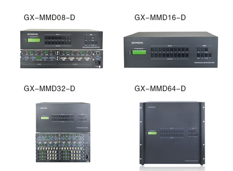HD Modular Matrix Switcher GX-MMD08-D/MMD16-D/MMD32-D/MMD64-D