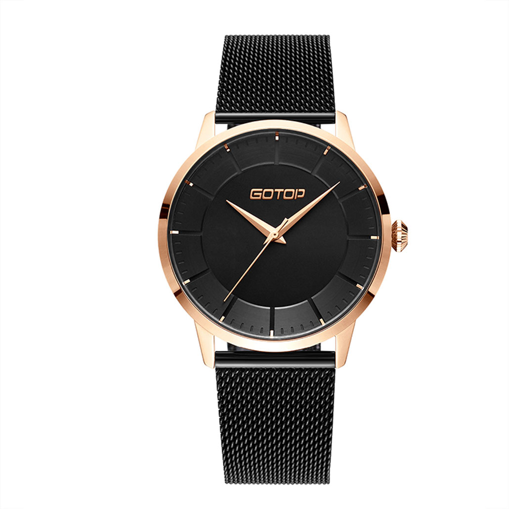 BLACK AND GOLD WATCH FOR WOMEN MANUFACTURER