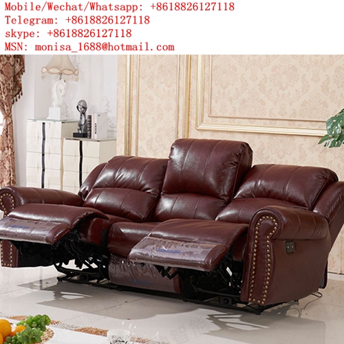 American Leather Sofa Electric Space Capsule Multifunctional Sofa Living Room European Three-Person Combination