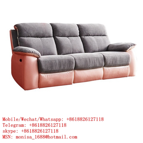 New Electric Reclining Leather Sofa Vip Function First-Class Warehouse Living Room Single Double Three Person Combination