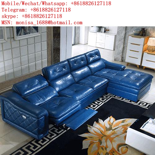 Sofa Head Layer Cowhide Italian Simple Living Room Size Apartment Combination L-Shaped Multi-Function Cabin Leather Art Sofa Furniture