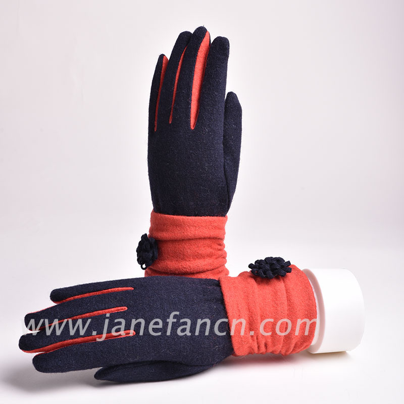 New fashion ladies high quality wool gloves for wholesalers