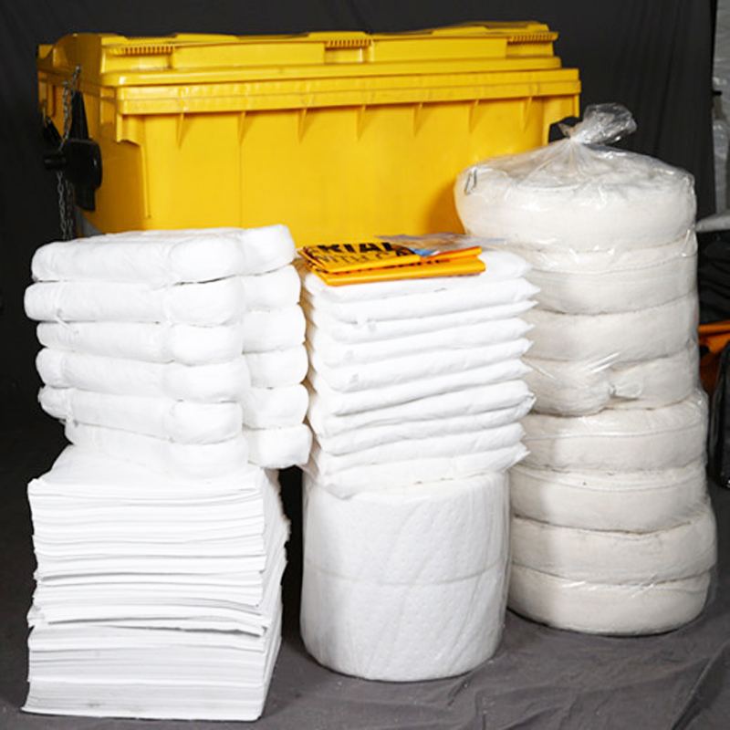 high absorbency	bag	spill kit	for mechanical cleaning