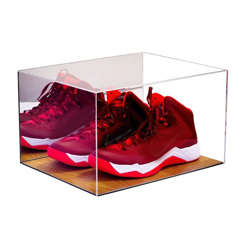 Luxury Sneaker Plexiglass Box Rotating 100% Clear Color Acrylic Shoe Case Display Stand25287