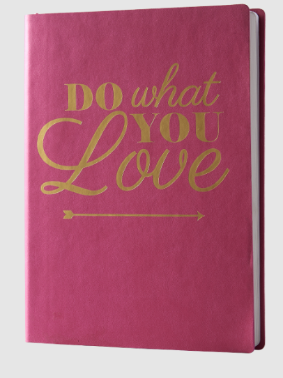 thermo PU Leather Softcover Notebook with Gold Stamping