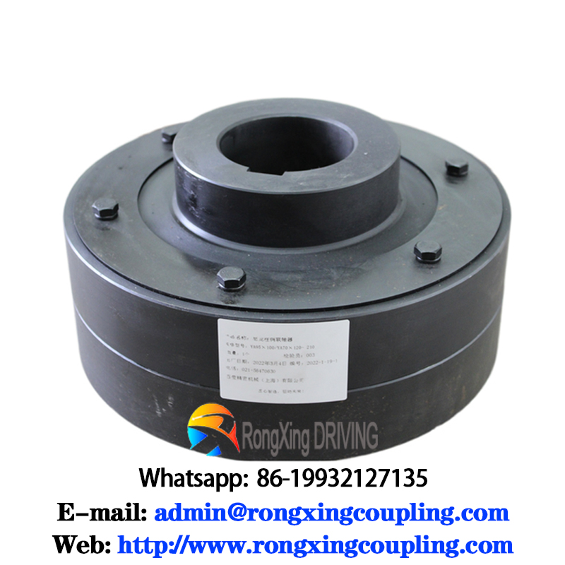  Cast Iron Flexible Pin Rubber Elastic Shaft Coupling with flange straight bore FCL 140 FCL 280
