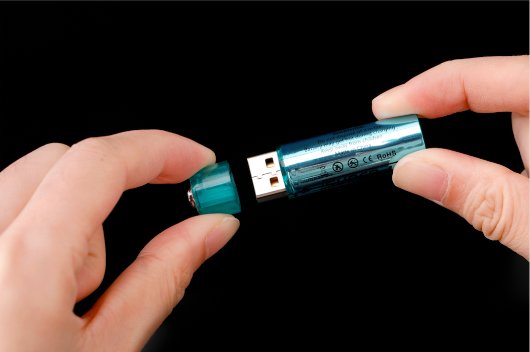 USB литий-ионный аккумулятор типа ААА, 400 mAh