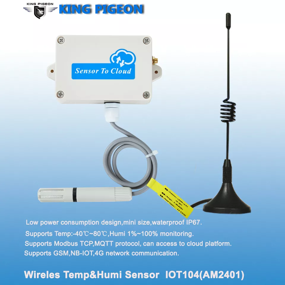 Wireless LoRa Temperature&Humidity Sensor to Cloud for Aquaculture