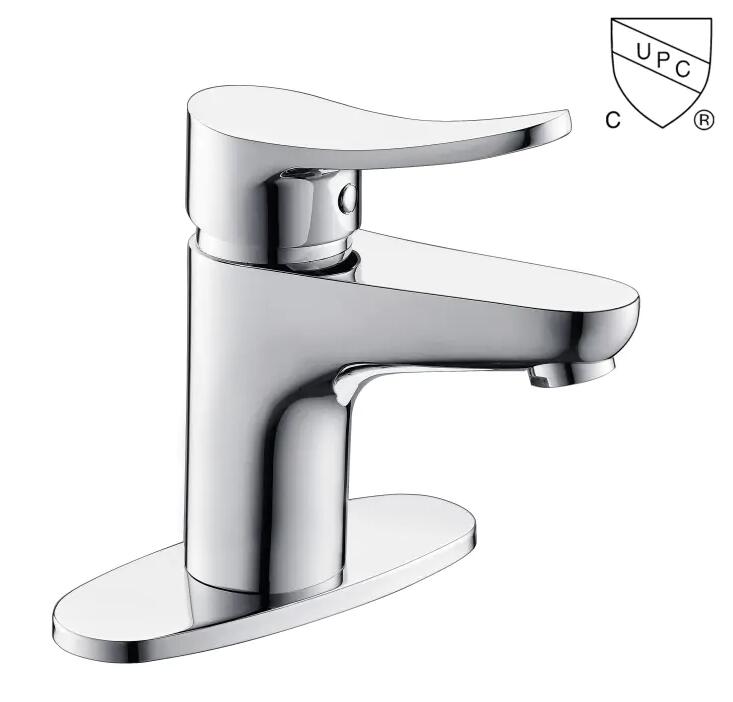 M0152 UPC, CUPC certified bathroom sink faucet, 1-handle Single Hole/4-in Centerset basin faucet;