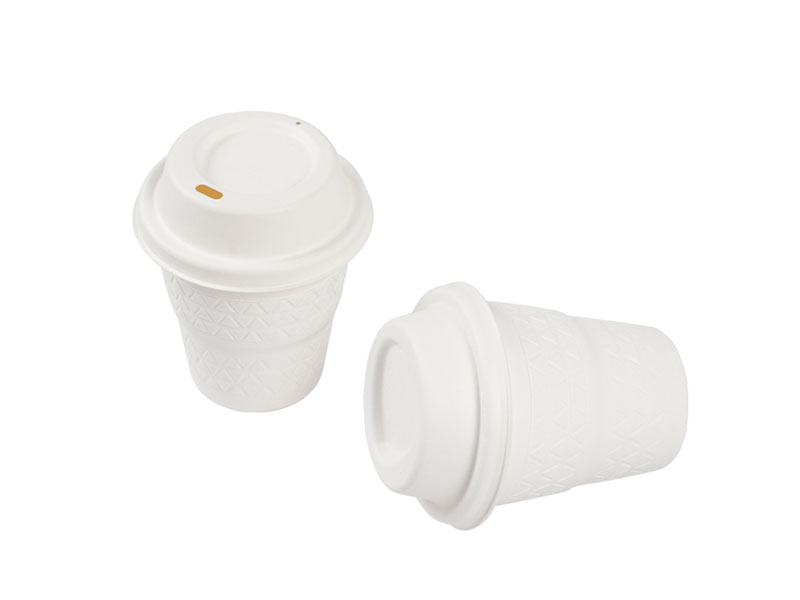 Eco Friendly Custom Disposable Compostable Biodegradable Coffee Paper Pulp Cups With Lids