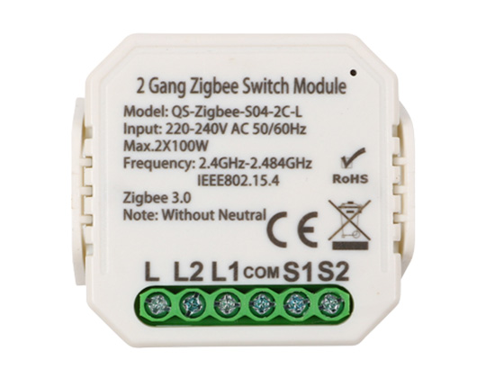 2 Gangs Zigbee Switch Module