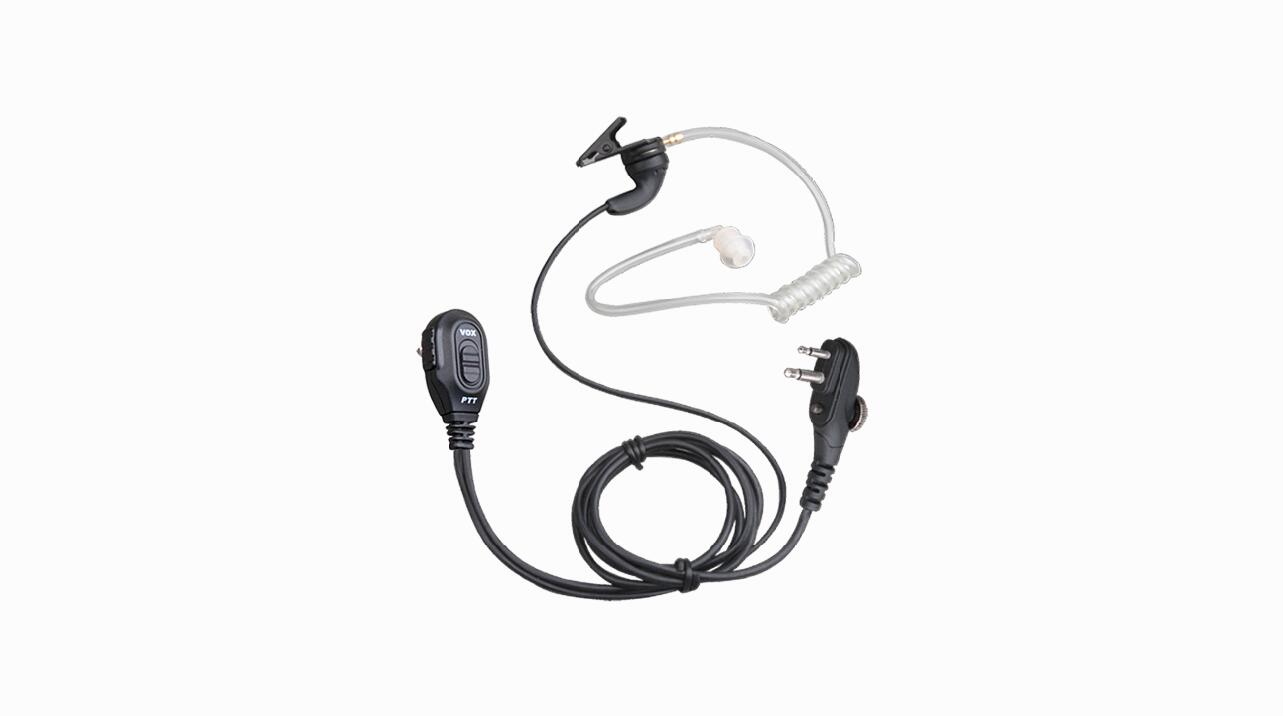 EAM12 Earpiece with on-MIC PTT & VOX& Transparent Acoustic Tube