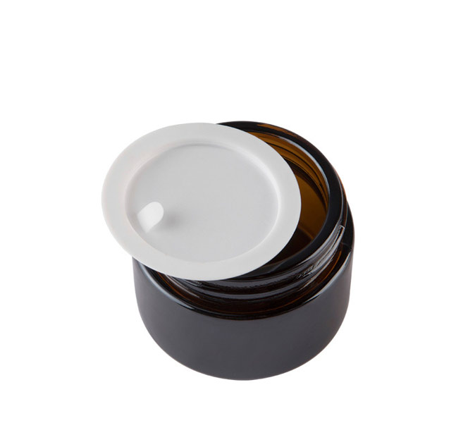 5g 10g 20g 30g 50g Dark Brown Frosted Glass Cream Jar For Cosmetics