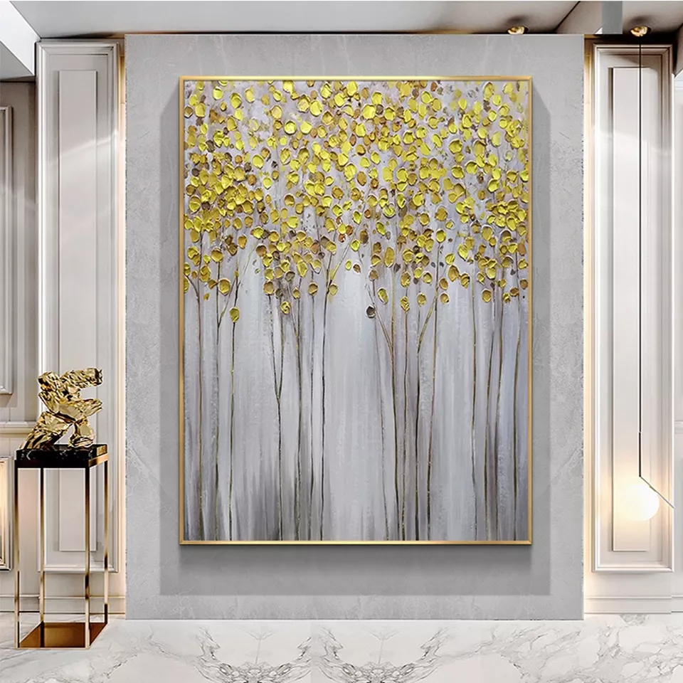 Textured hand-painted colorful flower oil painting abstract artwork oil hand-painted home decoration