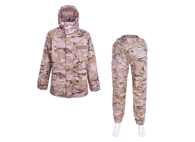 Desert Storm Army Uniform with a Detachable Hood
