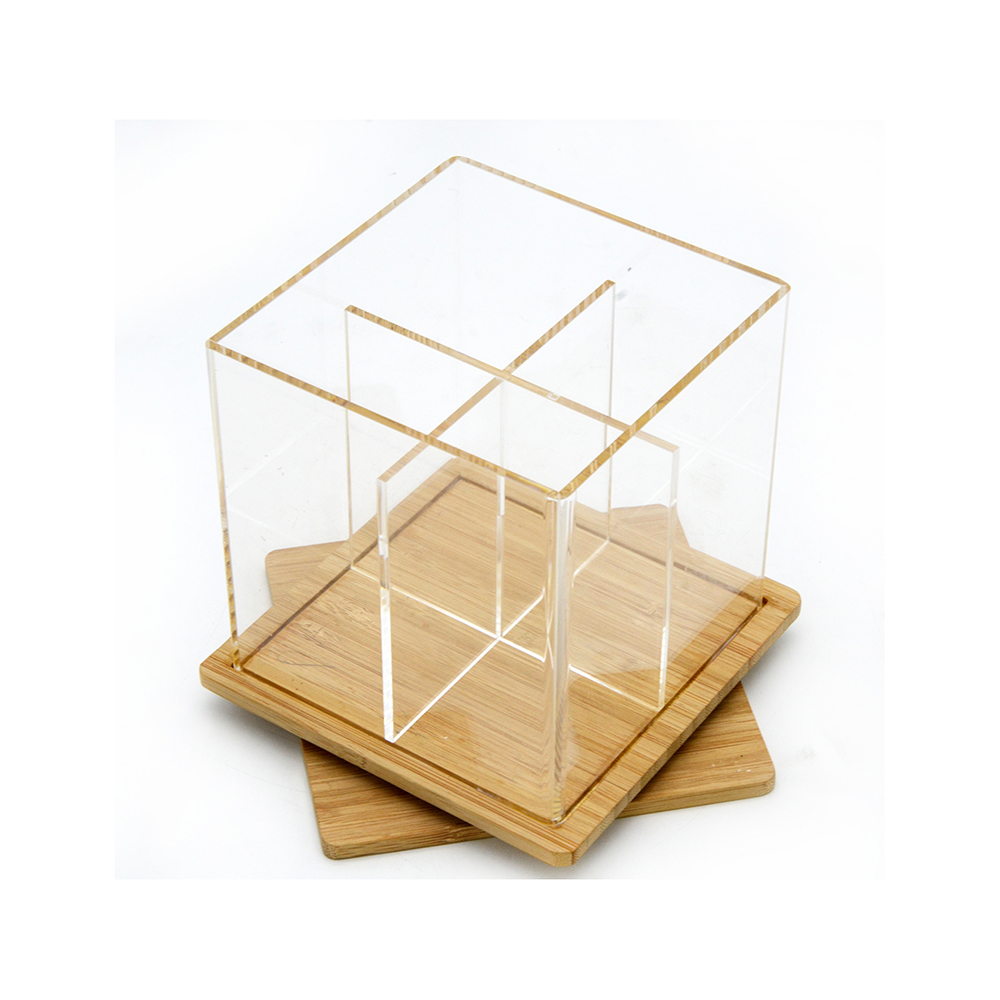 Design Display Box Of Acrylic And Bamboo Materials