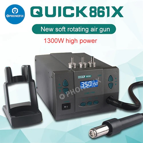 Quick 861X Hot Air Gun Intelligent Digital Display BGA Desoldering Rework Station