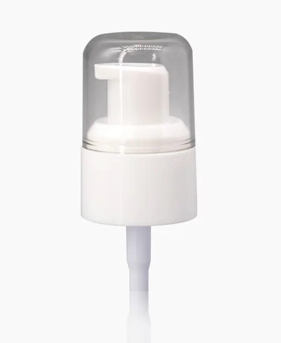 black PP plastic treatment dispenser lotion cream pump 20/410 half cap