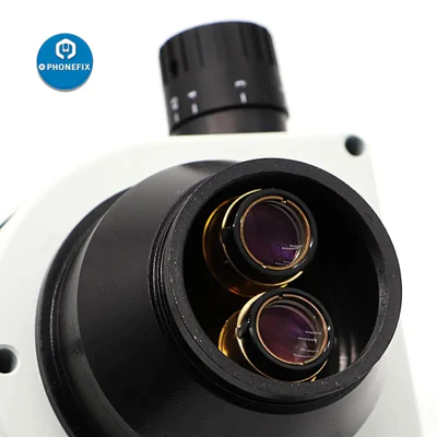 3.5X-90X Simul Trinocular Microscope Head with 0.5X 2.0X Auxiliary Lens