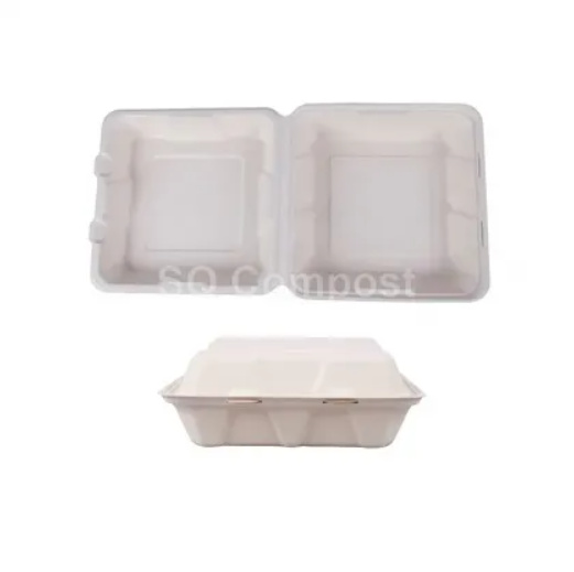 Bagasse Tableware Clamshell Boxes