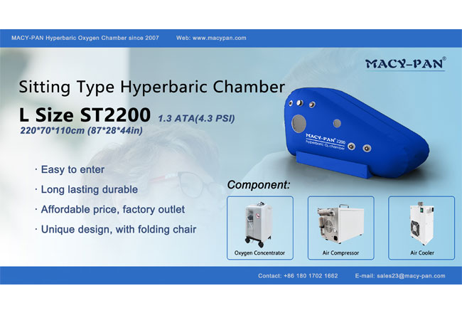 Unique Design Vertical/Sitting Hyperbaric Chamber ST2200 (SIZE:220*70*110cm)