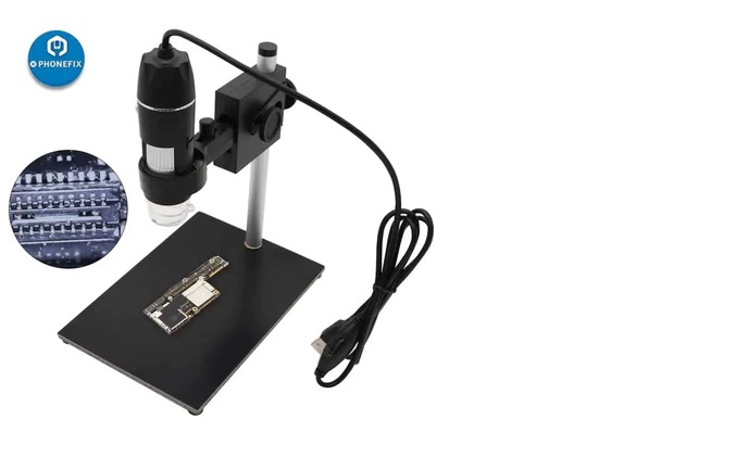 1000X Full HD Zoom LED Digital Microscope with Height Adjustable Stand