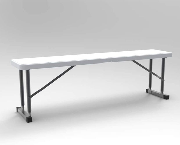 Custom White Plastic Dining Table Bulk For Sale